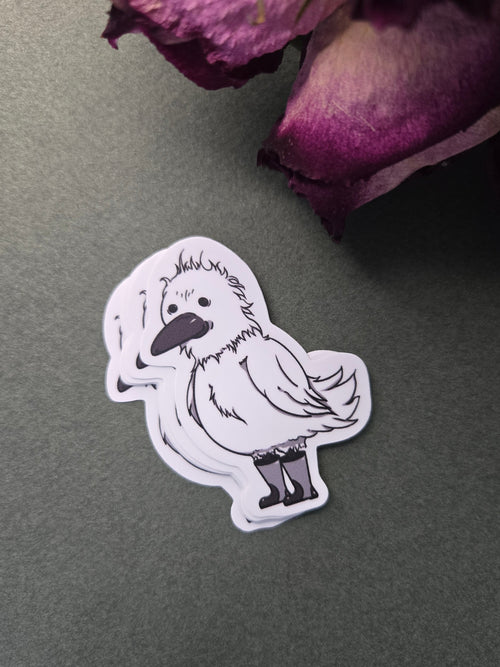White Raven Sticker