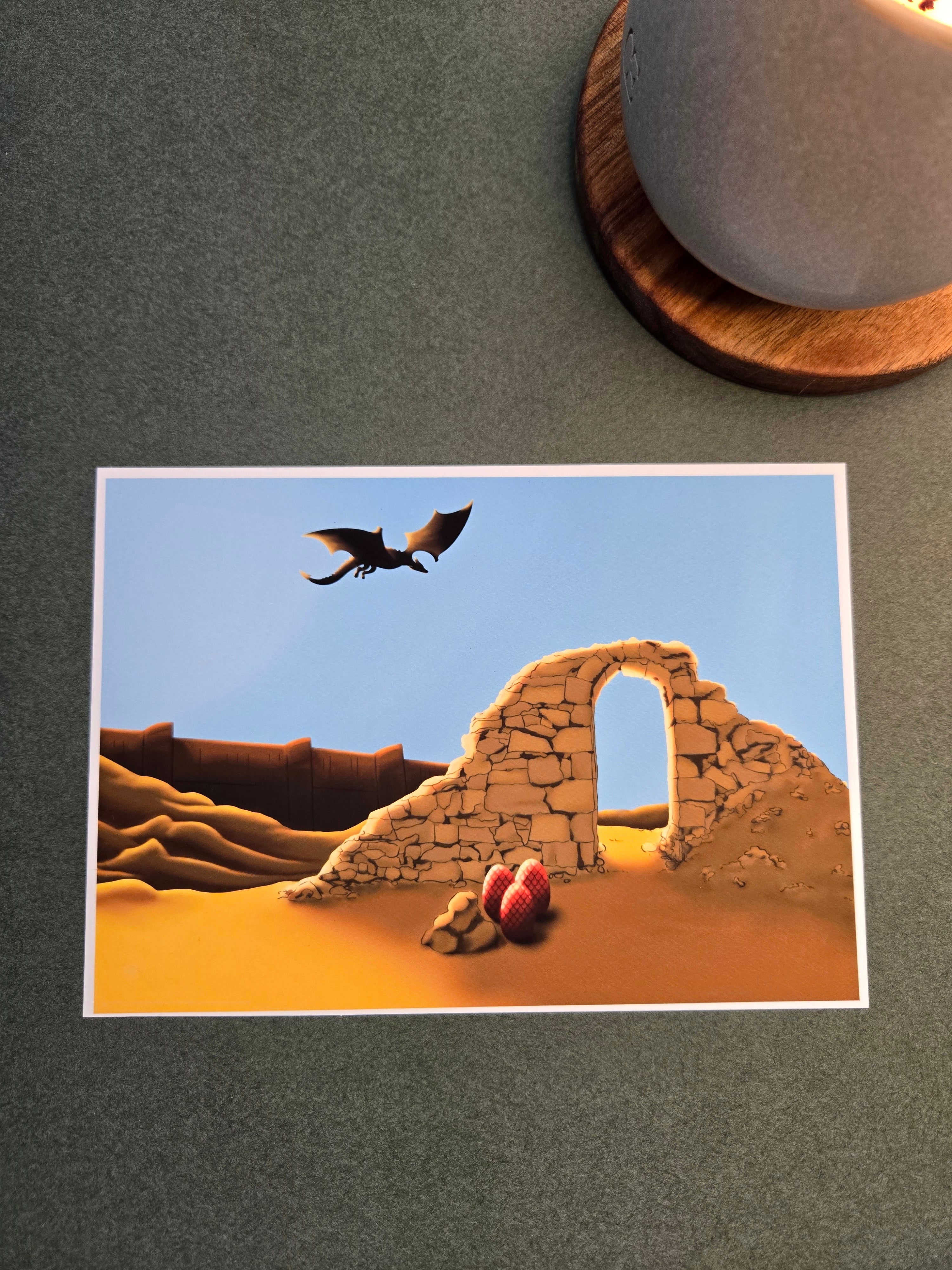 Desert Dragon Art Print