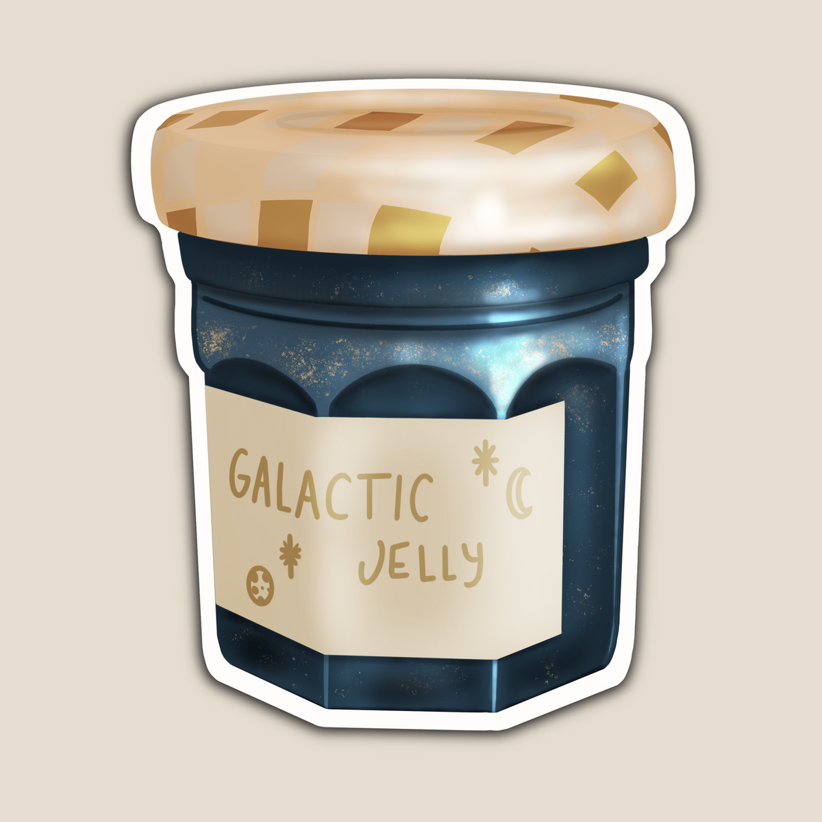 Galactic Jelly Holographic Sticker