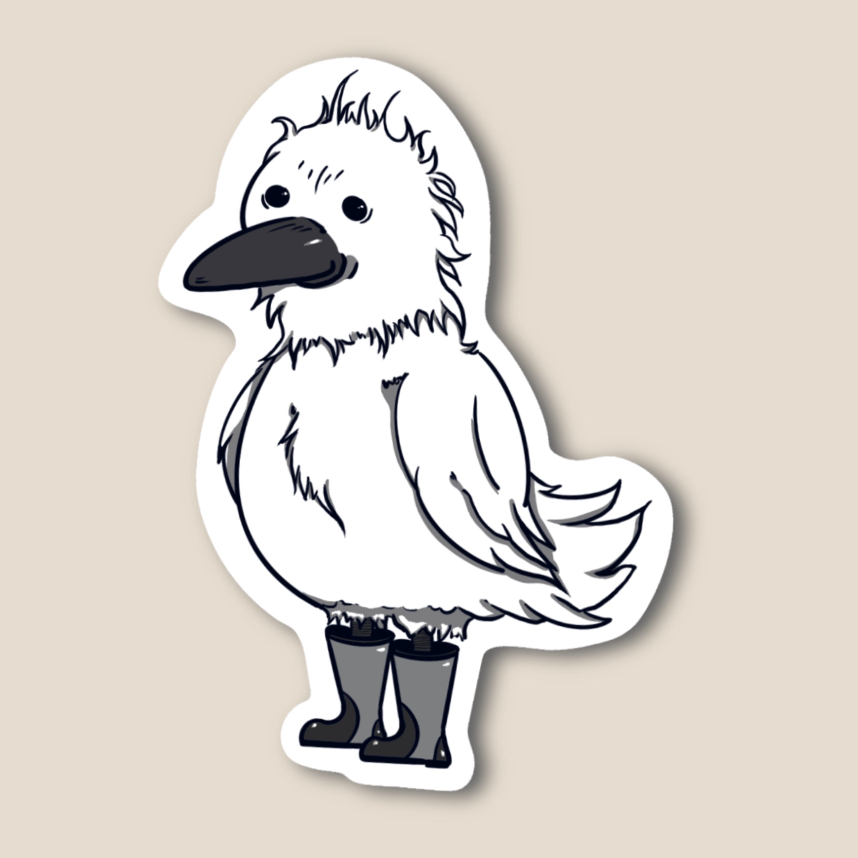White Raven Sticker – The Forsaken Raven