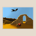 Desert Dragon Art Print